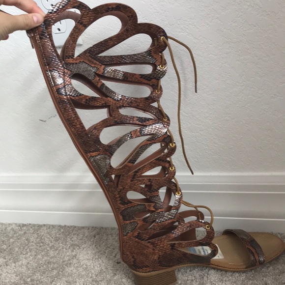 Open toe gladiator booties - Picture 2 of 2